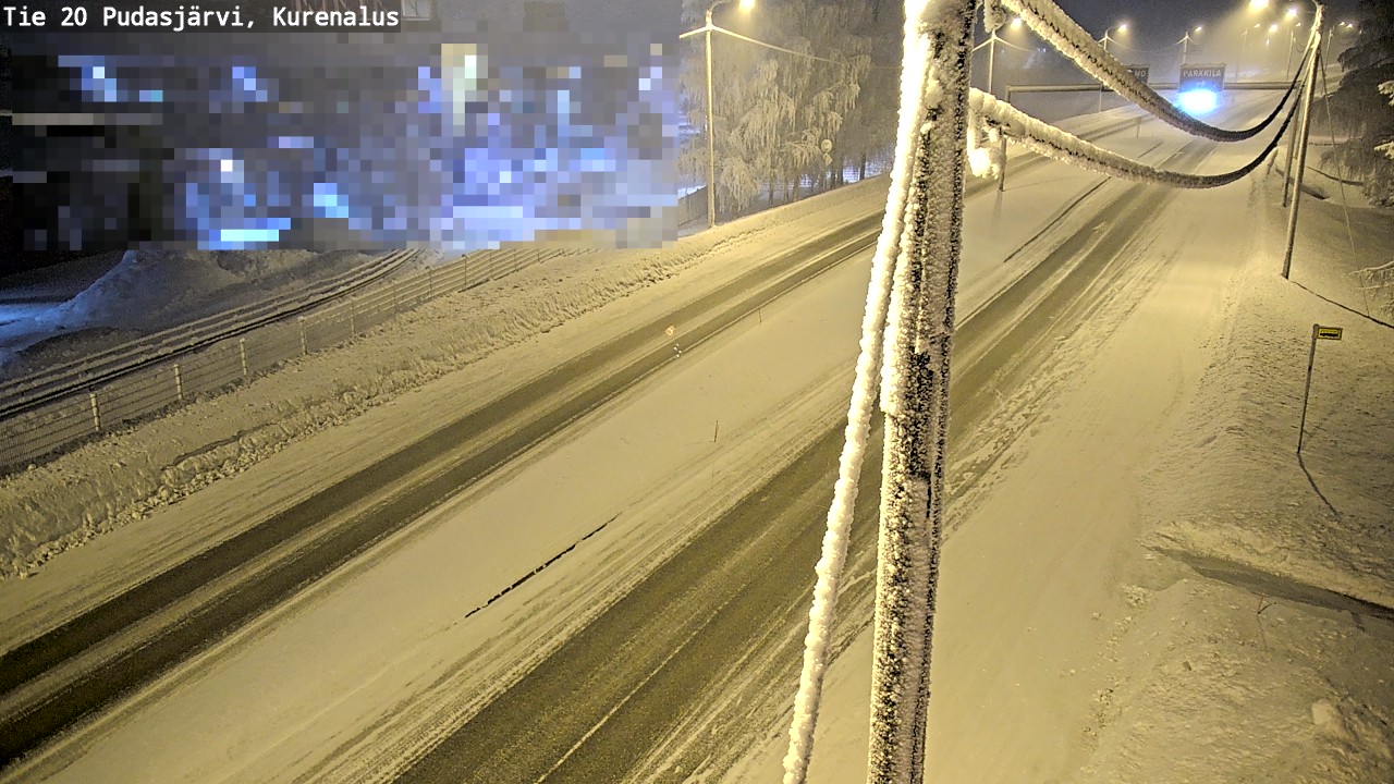 Kelikamerat Kuva Tie 20 Pudasjärvi, Kurenalus, Pudasjärvi, Pohjois-Pohjanmaa