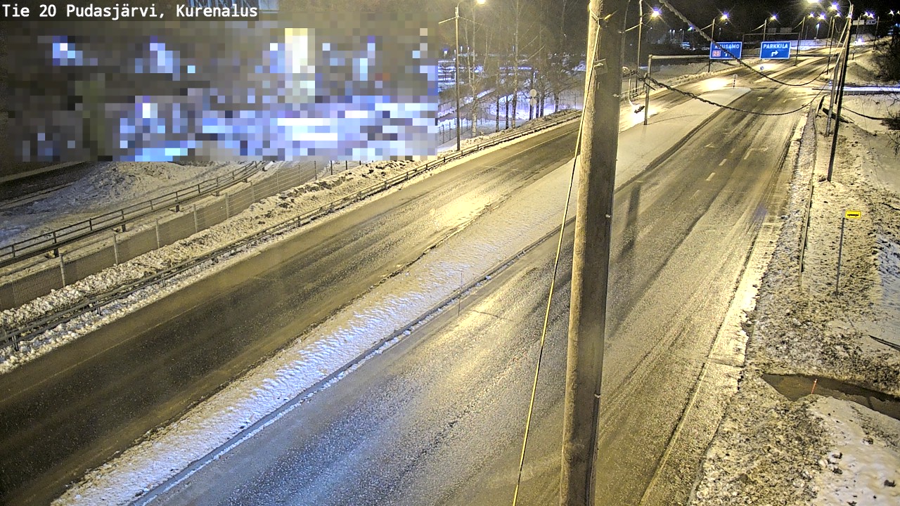 Kelikamerat Kuva Tie 20 Pudasjärvi, Kurenalus, Pudasjärvi, Pohjois-Pohjanmaa