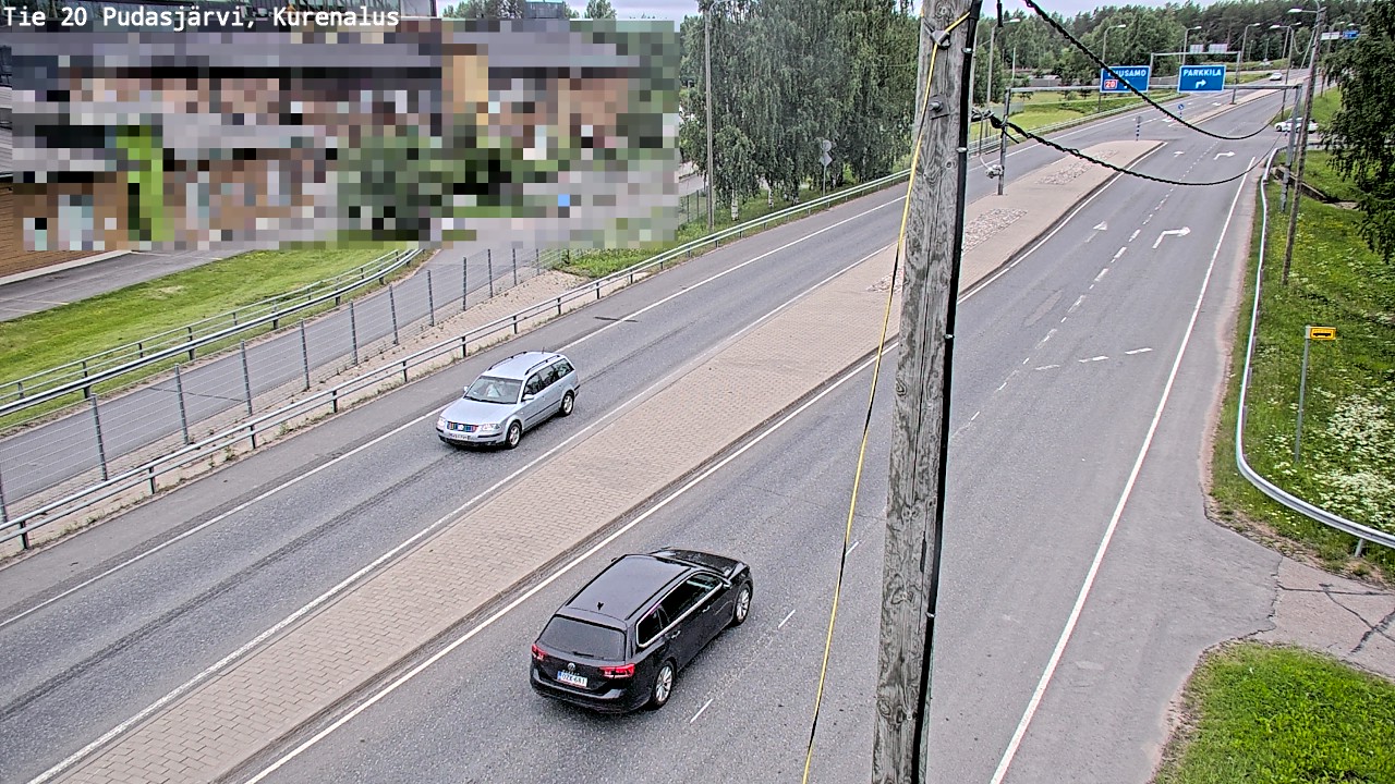 Weather Camera Image Väg 20Pudasjärvi, Kurenalus, Pudasjärvi, Pohjois-Pohjanmaa