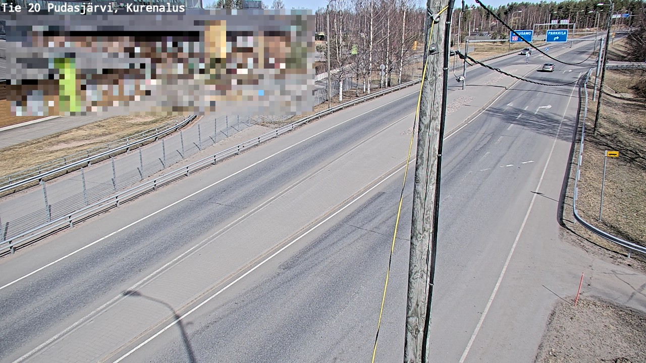 Kelikamerat Kuva Tie 20 Pudasjärvi, Kurenalus, Pudasjärvi, Pohjois-Pohjanmaa