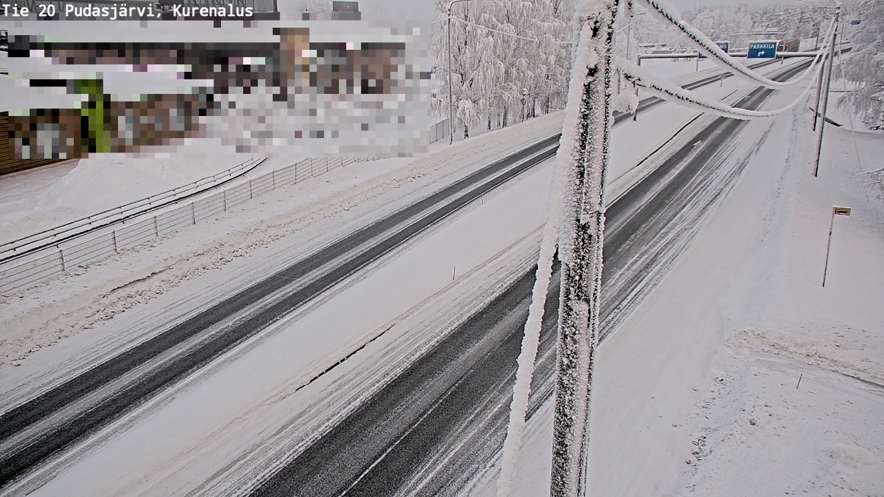 Kelikamerat Kuva Tie 20 Pudasjärvi, Kurenalus, Pudasjärvi, Pohjois-Pohjanmaa
