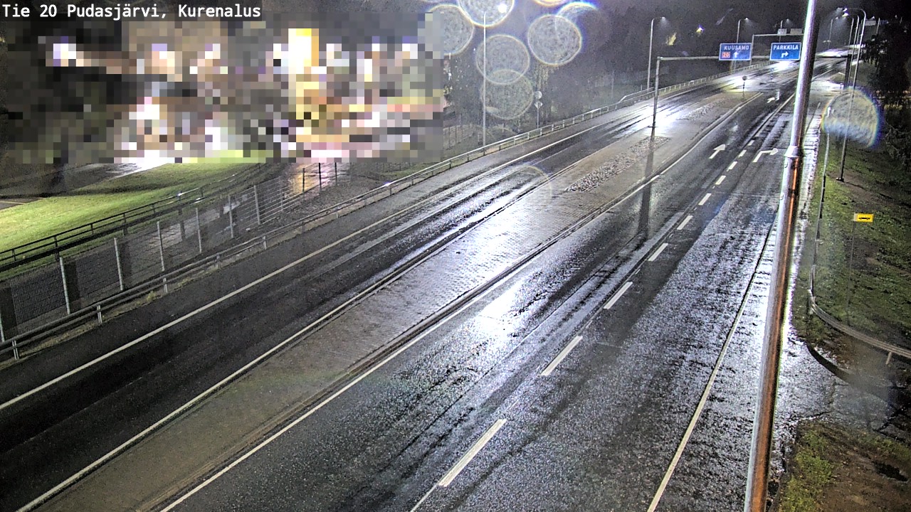 Weather Camera Image Väg 20Pudasjärvi, Kurenalus, Pudasjärvi, Pohjois-Pohjanmaa