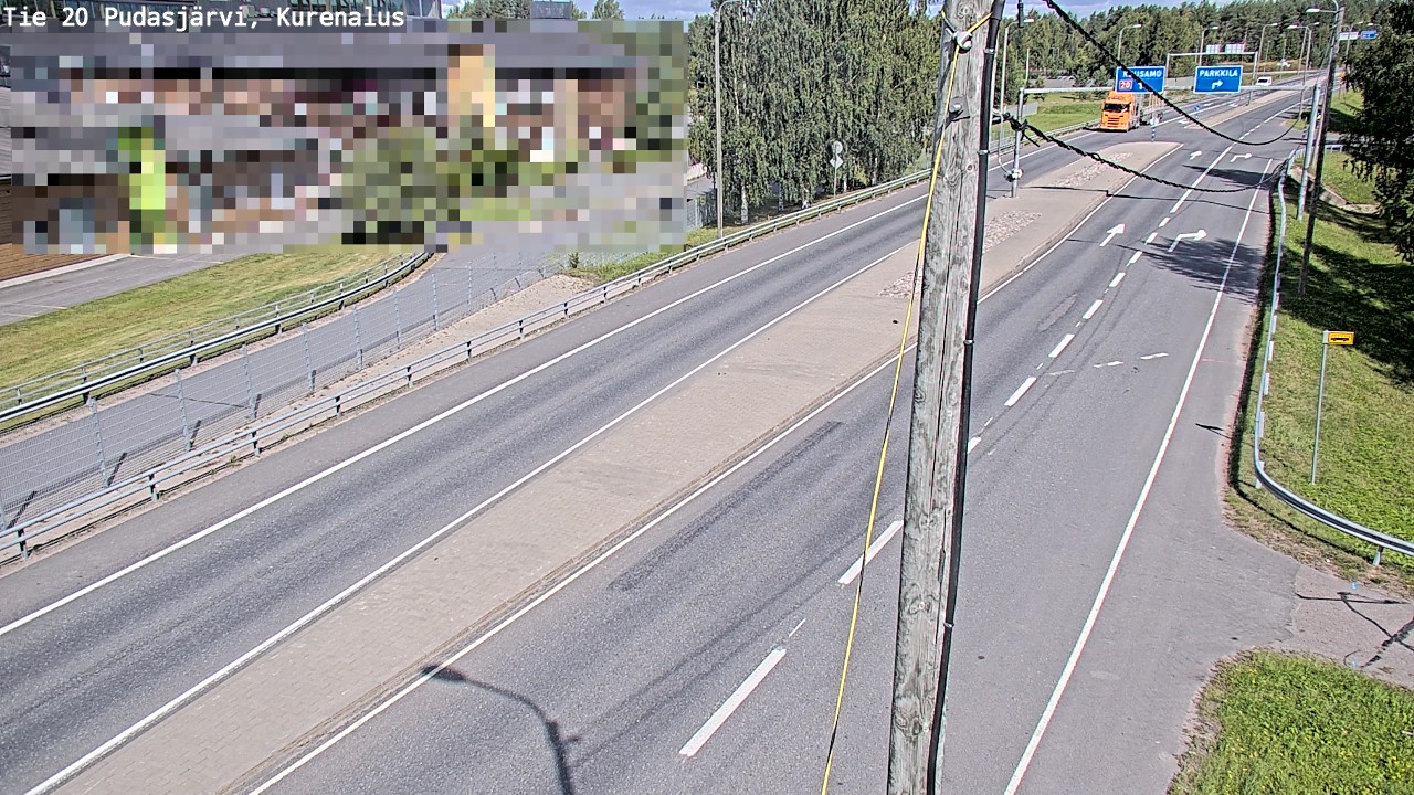 Weather Camera Image Väg 20Pudasjärvi, Kurenalus, Pudasjärvi, Pohjois-Pohjanmaa