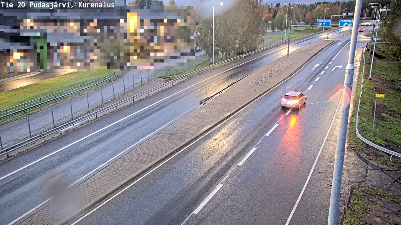 Weather Camera Image Väg 20Pudasjärvi, Kurenalus, Pudasjärvi, Pohjois-Pohjanmaa