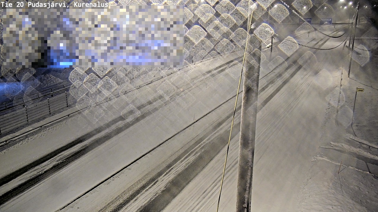 Weather Camera Image Väg 20Pudasjärvi, Kurenalus, Pudasjärvi, Pohjois-Pohjanmaa