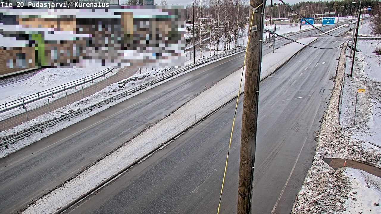 Kelikamerat Kuva Tie 20 Pudasjärvi, Kurenalus, Pudasjärvi, Pohjois-Pohjanmaa