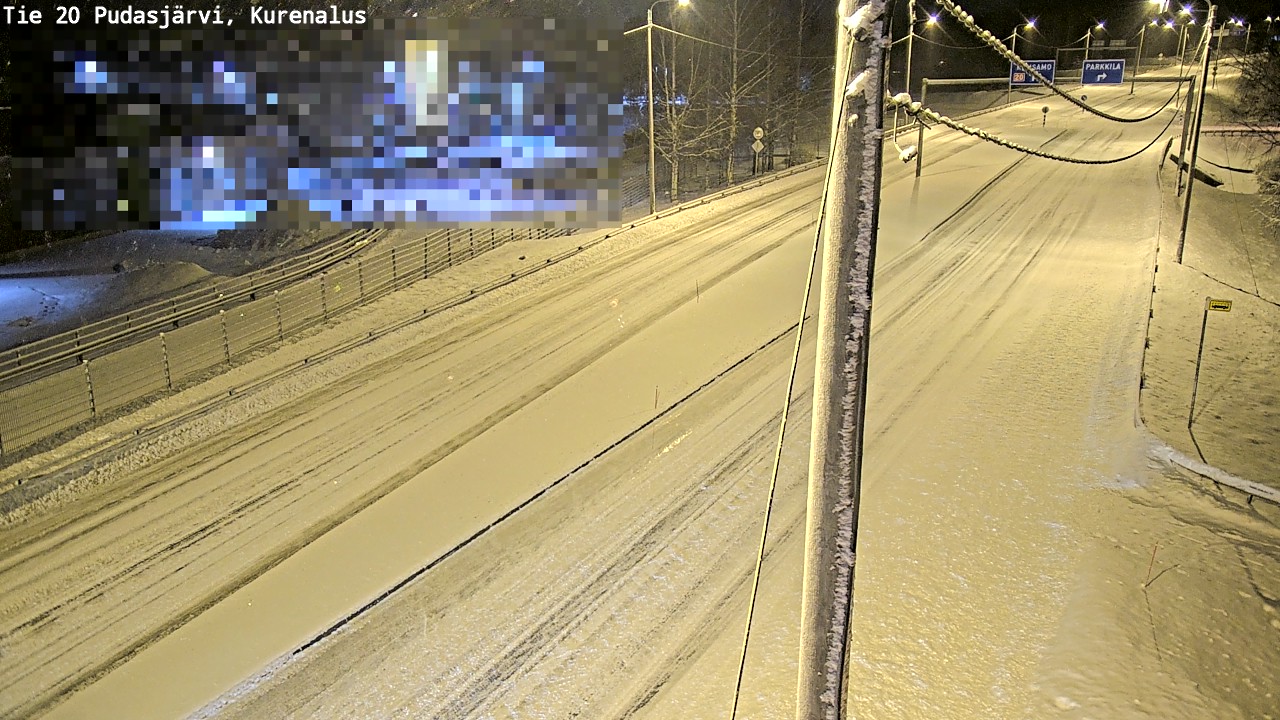 Kelikamerat Kuva Tie 20 Pudasjärvi, Kurenalus, Pudasjärvi, Pohjois-Pohjanmaa