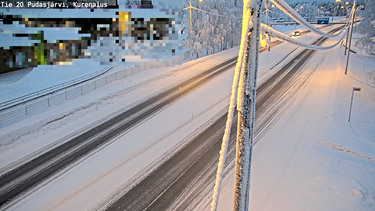 Kelikamerat Kuva Tie 20 Pudasjärvi, Kurenalus, Pudasjärvi, Pohjois-Pohjanmaa
