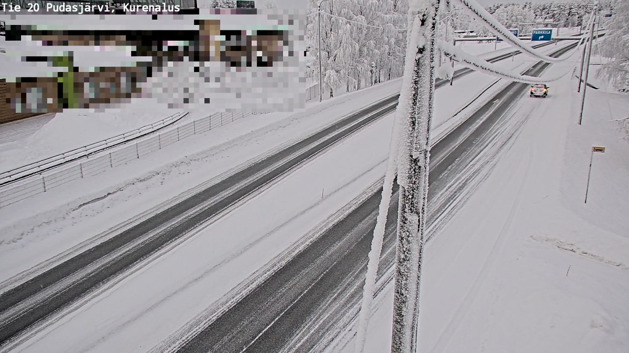 Kelikamerat Kuva Tie 20 Pudasjärvi, Kurenalus, Pudasjärvi, Pohjois-Pohjanmaa