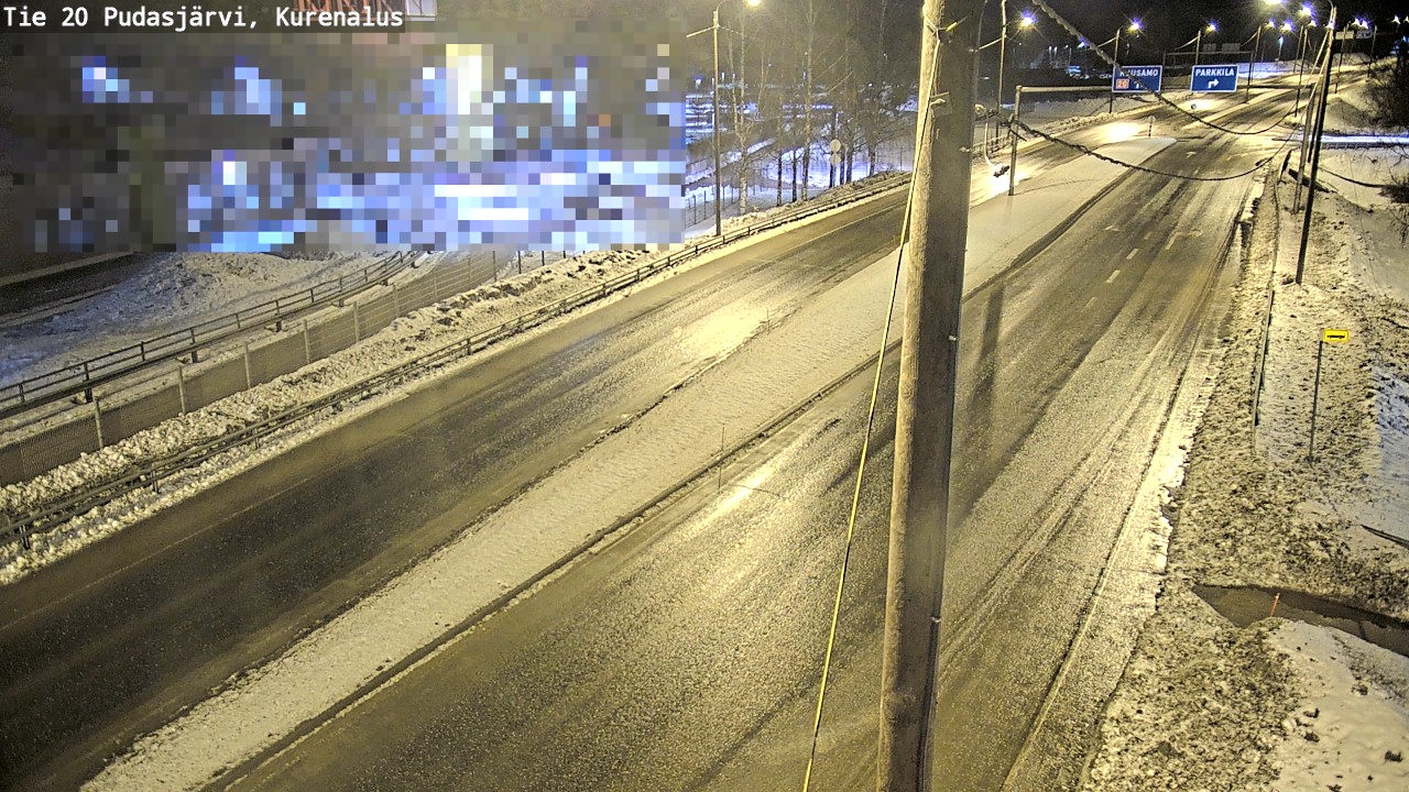 Kelikamerat Kuva Tie 20 Pudasjärvi, Kurenalus, Pudasjärvi, Pohjois-Pohjanmaa