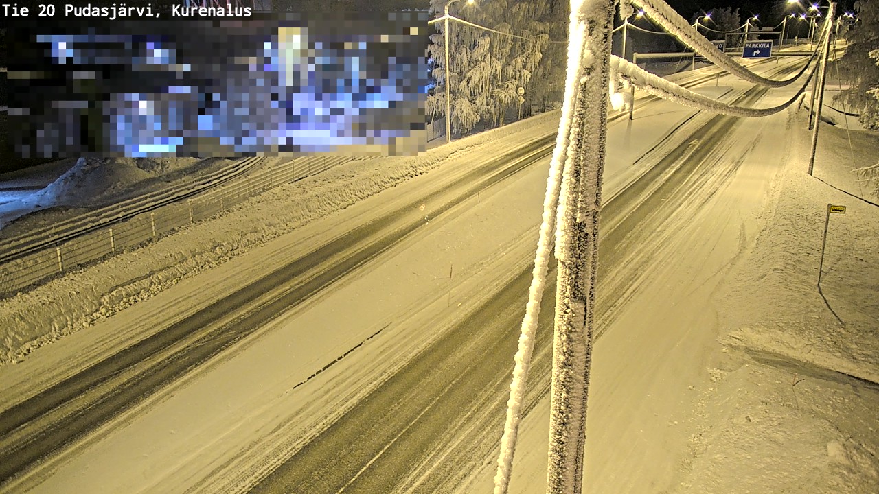 Kelikamerat Kuva Tie 20 Pudasjärvi, Kurenalus, Pudasjärvi, Pohjois-Pohjanmaa