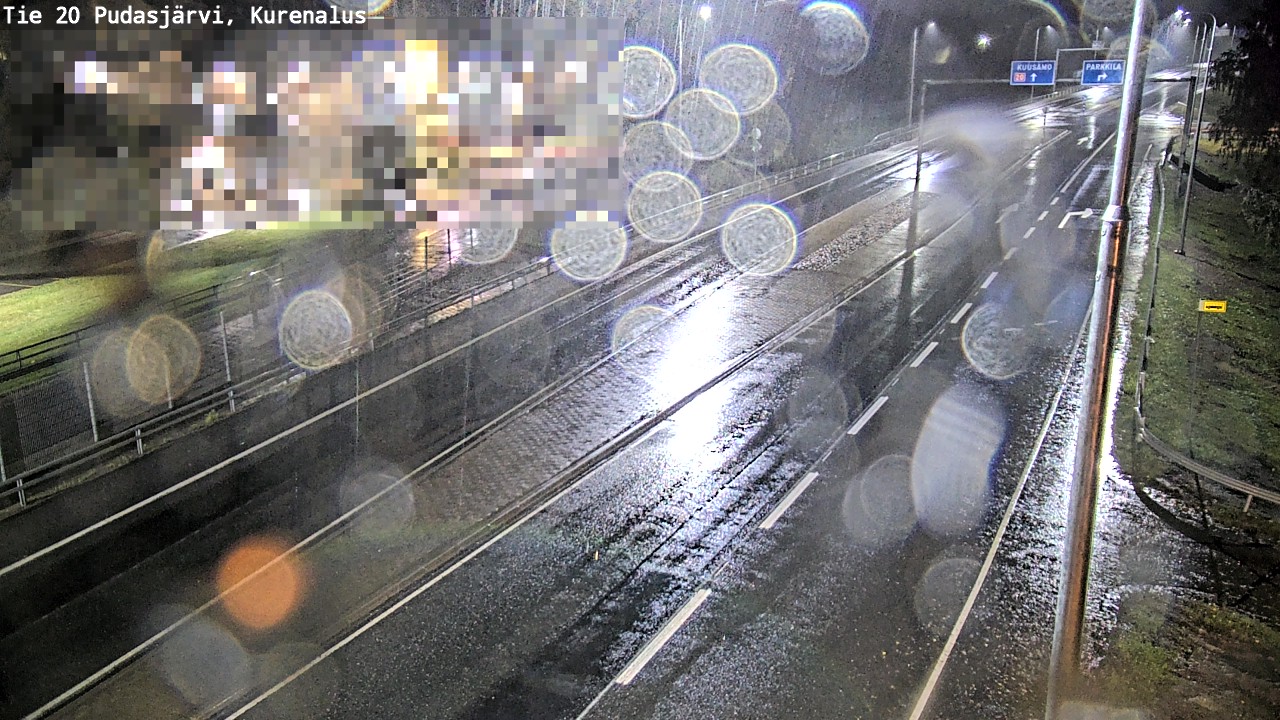 Weather Camera Image Väg 20Pudasjärvi, Kurenalus, Pudasjärvi, Pohjois-Pohjanmaa