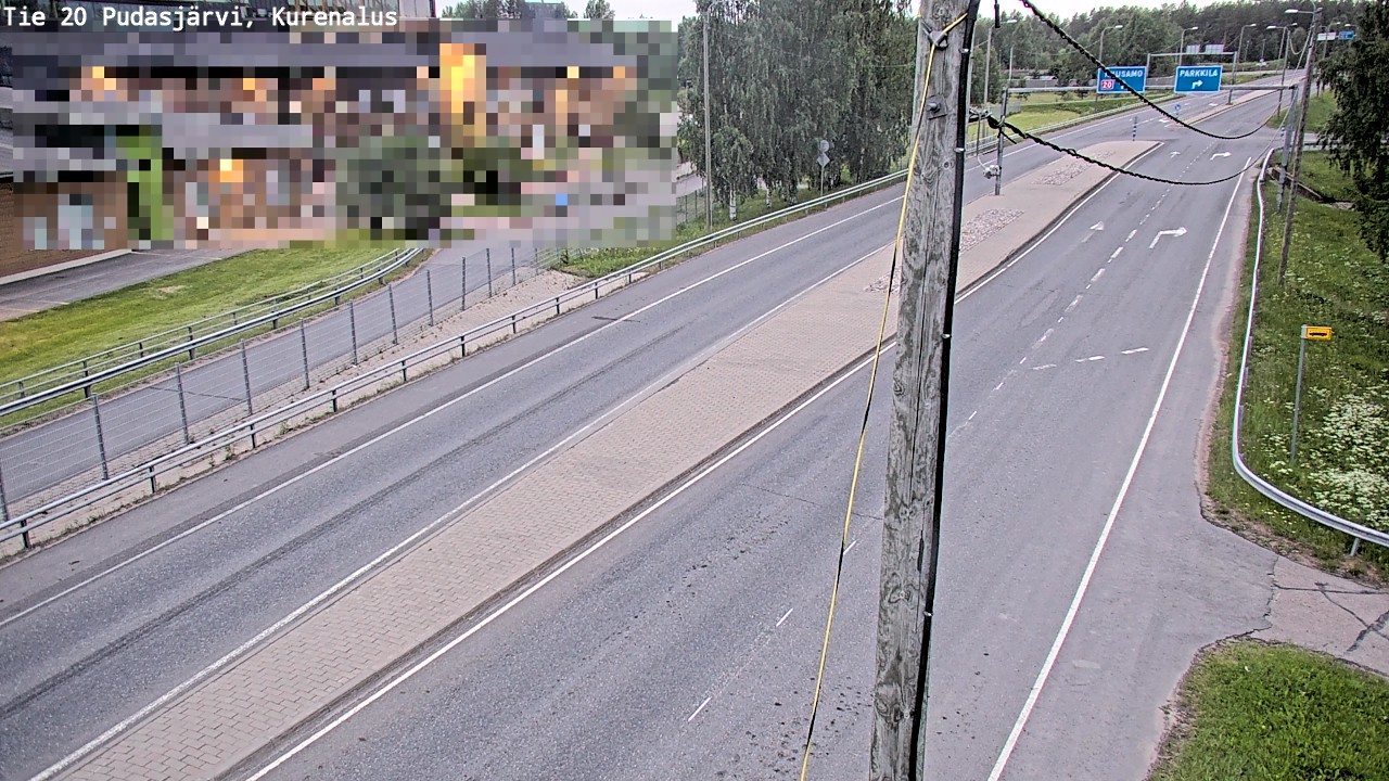 Kelikamerat Kuva Tie 20 Pudasjärvi, Kurenalus, Pudasjärvi, Pohjois-Pohjanmaa