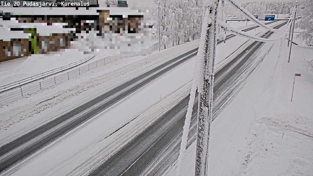 Kelikamerat Kuva Tie 20 Pudasjärvi, Kurenalus, Pudasjärvi, Pohjois-Pohjanmaa