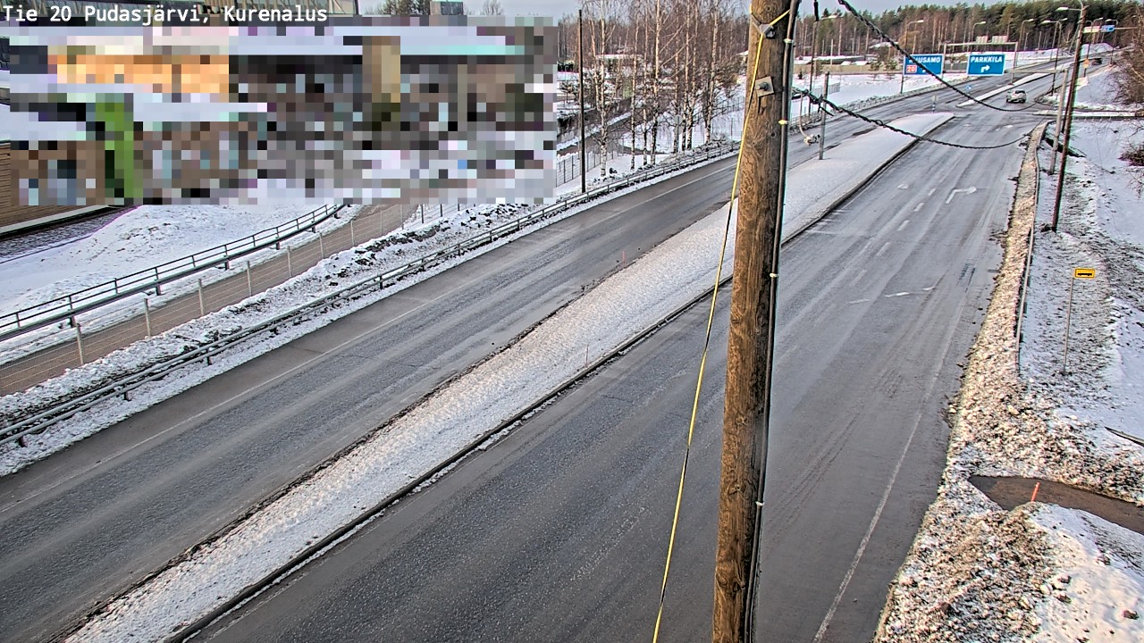 Kelikamerat Kuva Tie 20 Pudasjärvi, Kurenalus, Pudasjärvi, Pohjois-Pohjanmaa