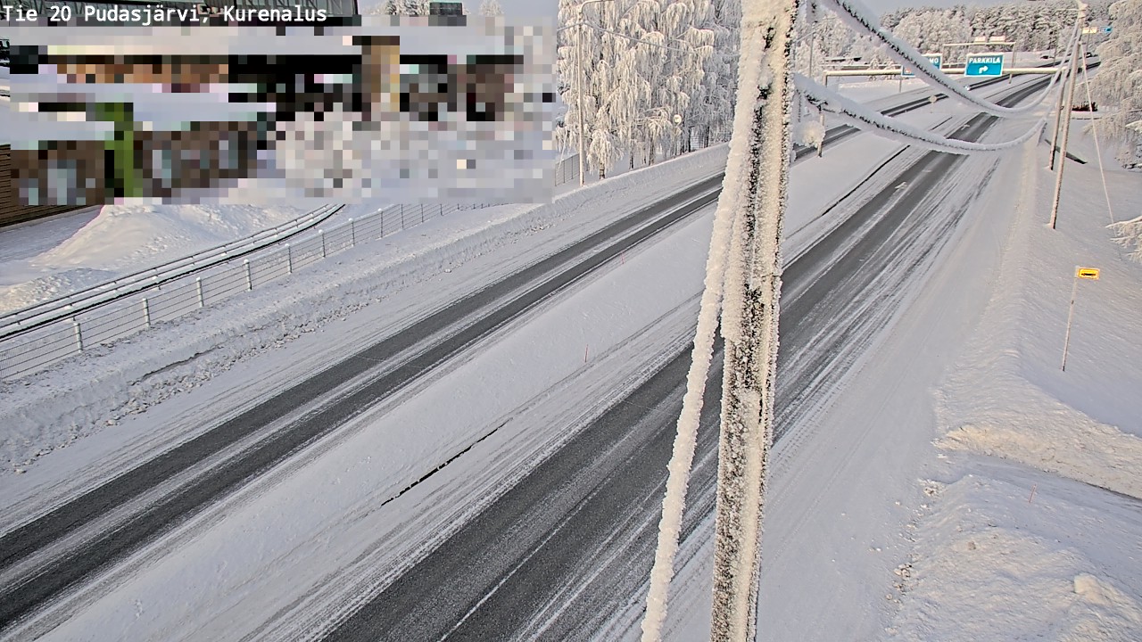 Kelikamerat Kuva Tie 20 Pudasjärvi, Kurenalus, Pudasjärvi, Pohjois-Pohjanmaa