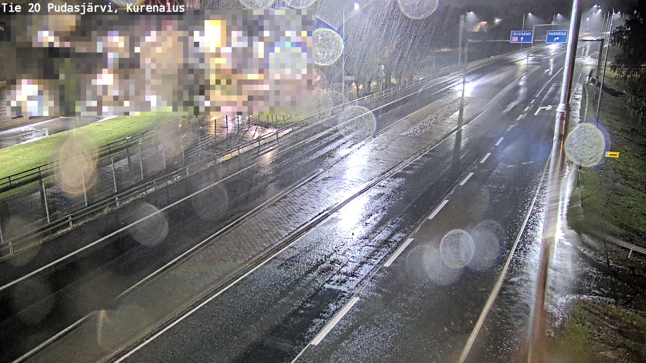 Weather Camera Image Väg 20Pudasjärvi, Kurenalus, Pudasjärvi, Pohjois-Pohjanmaa