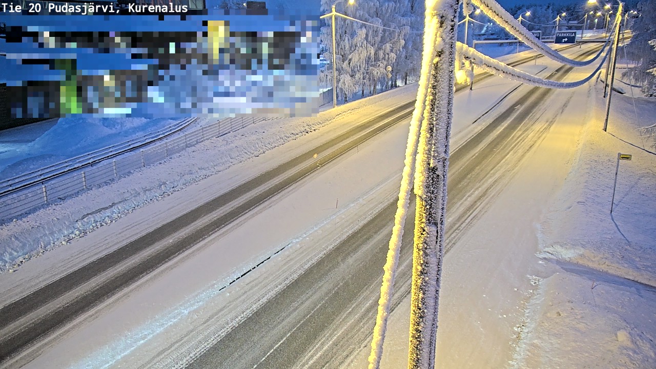 Kelikamerat Kuva Tie 20 Pudasjärvi, Kurenalus, Pudasjärvi, Pohjois-Pohjanmaa