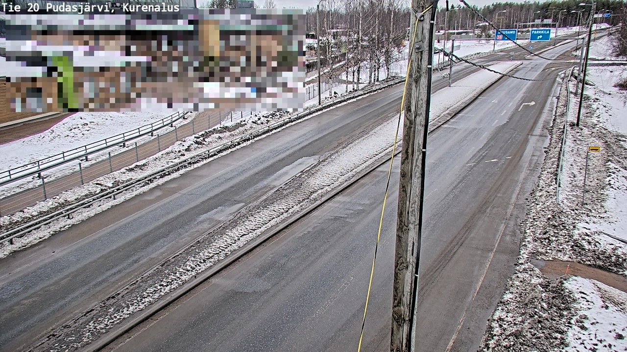 Weather Camera Image Road 20 Pudasjärvi, Kurenalus, Pudasjärvi, Pohjois-Pohjanmaa