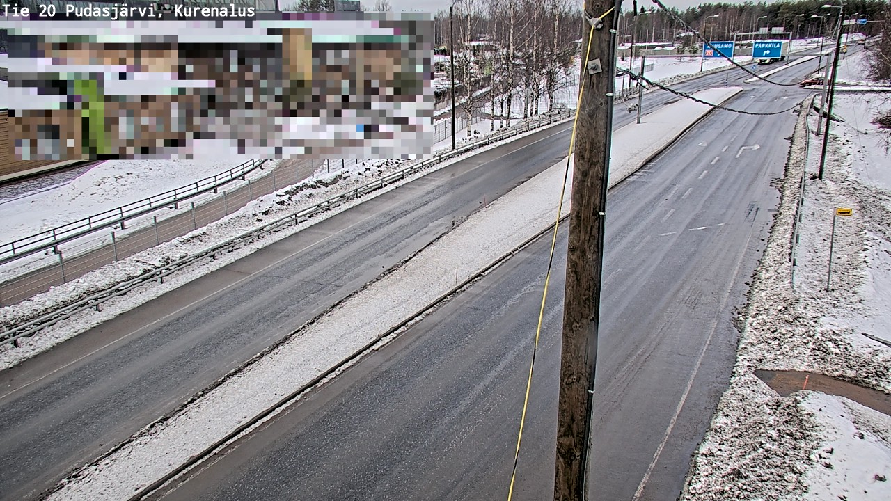 Kelikamerat Kuva Tie 20 Pudasjärvi, Kurenalus, Pudasjärvi, Pohjois-Pohjanmaa