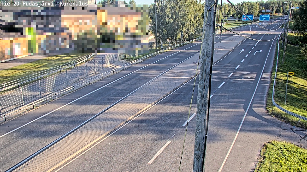 Weather Camera Image Väg 20Pudasjärvi, Kurenalus, Pudasjärvi, Pohjois-Pohjanmaa