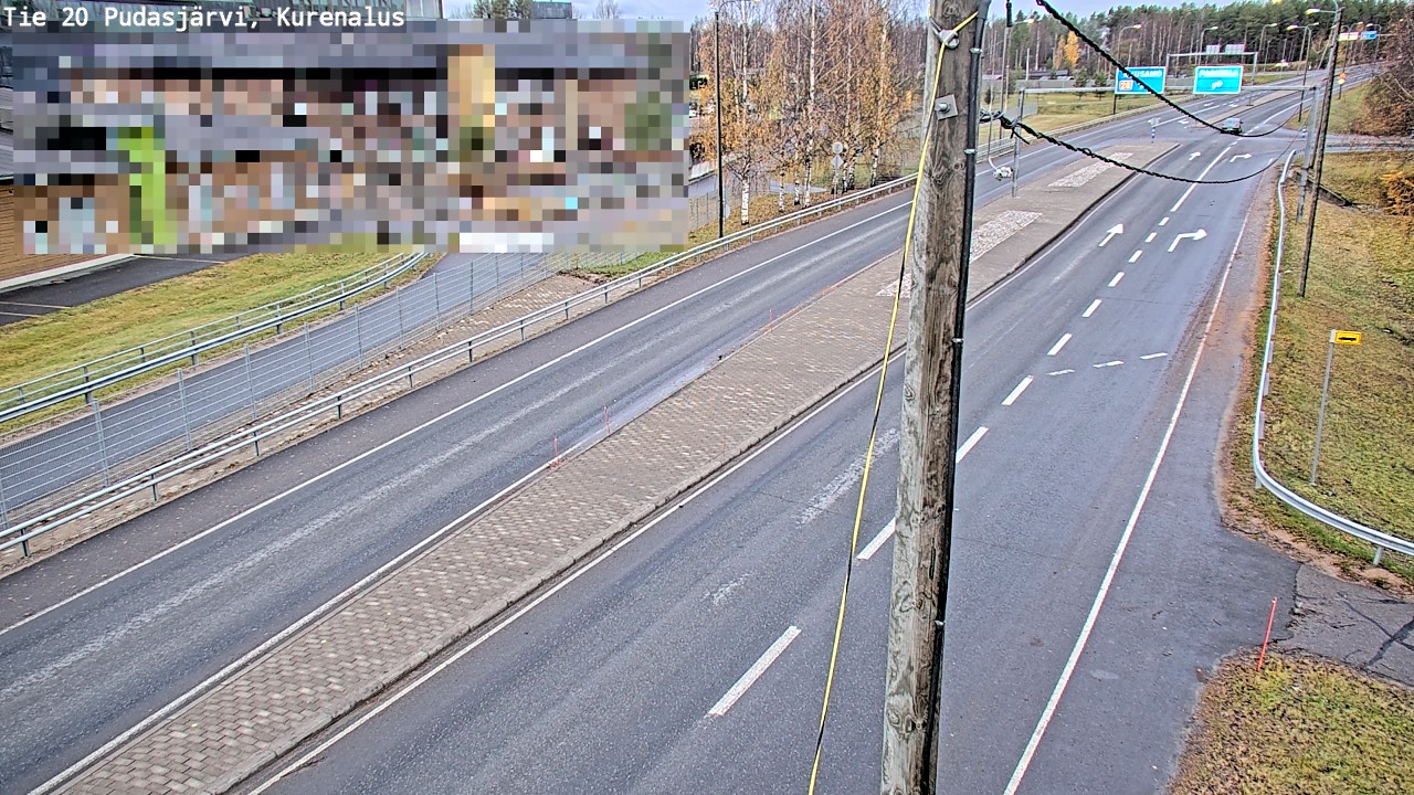 Kelikamerat Kuva Tie 20 Pudasjärvi, Kurenalus, Pudasjärvi, Pohjois-Pohjanmaa