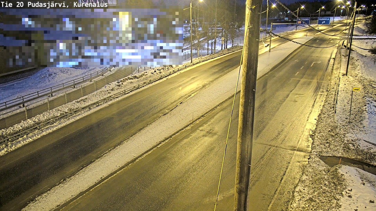 Kelikamerat Kuva Tie 20 Pudasjärvi, Kurenalus, Pudasjärvi, Pohjois-Pohjanmaa