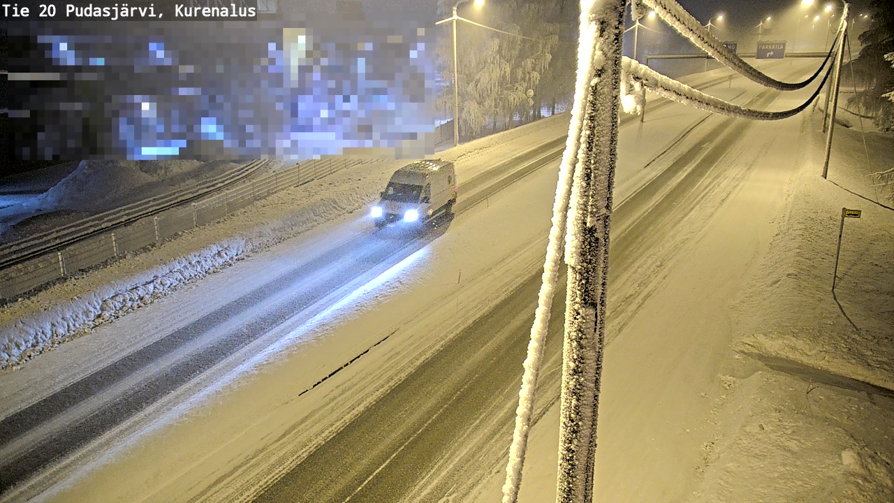 Kelikamerat Kuva Tie 20 Pudasjärvi, Kurenalus, Pudasjärvi, Pohjois-Pohjanmaa