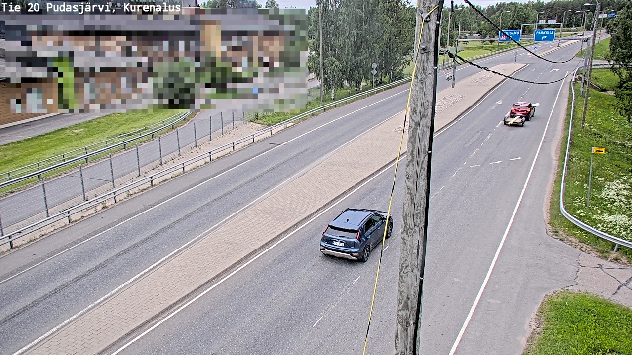 Weather Camera Image Väg 20Pudasjärvi, Kurenalus, Pudasjärvi, Pohjois-Pohjanmaa
