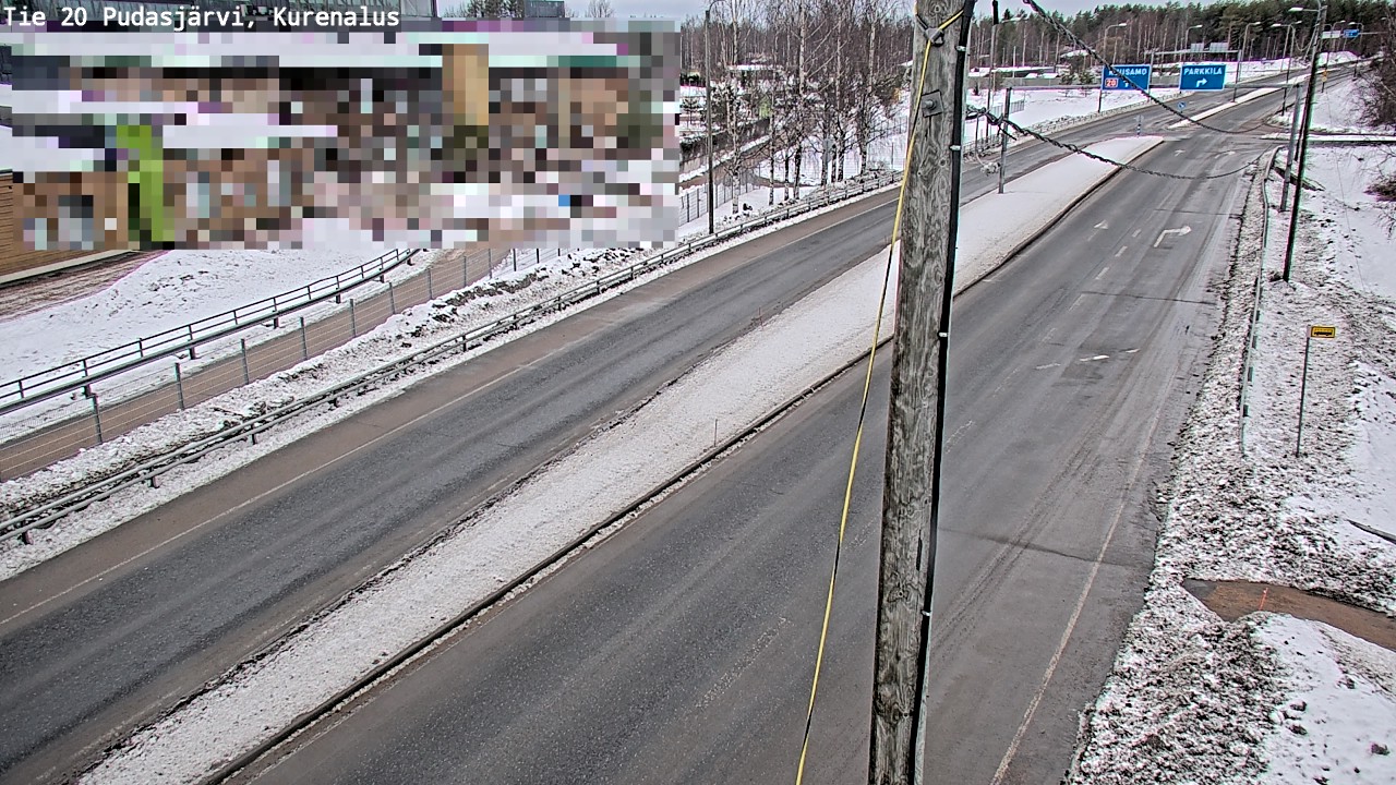 Kelikamerat Kuva Tie 20 Pudasjärvi, Kurenalus, Pudasjärvi, Pohjois-Pohjanmaa