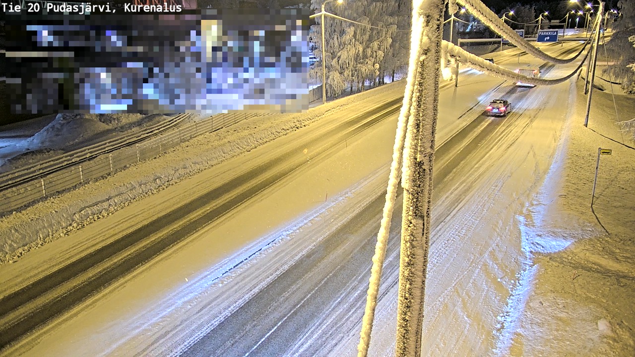 Kelikamerat Kuva Tie 20 Pudasjärvi, Kurenalus, Pudasjärvi, Pohjois-Pohjanmaa