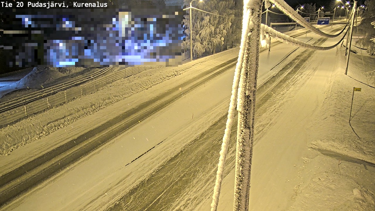 Kelikamerat Kuva Tie 20 Pudasjärvi, Kurenalus, Pudasjärvi, Pohjois-Pohjanmaa