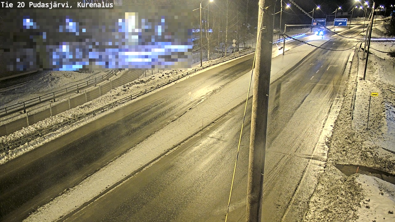 Kelikamerat Kuva Tie 20 Pudasjärvi, Kurenalus, Pudasjärvi, Pohjois-Pohjanmaa