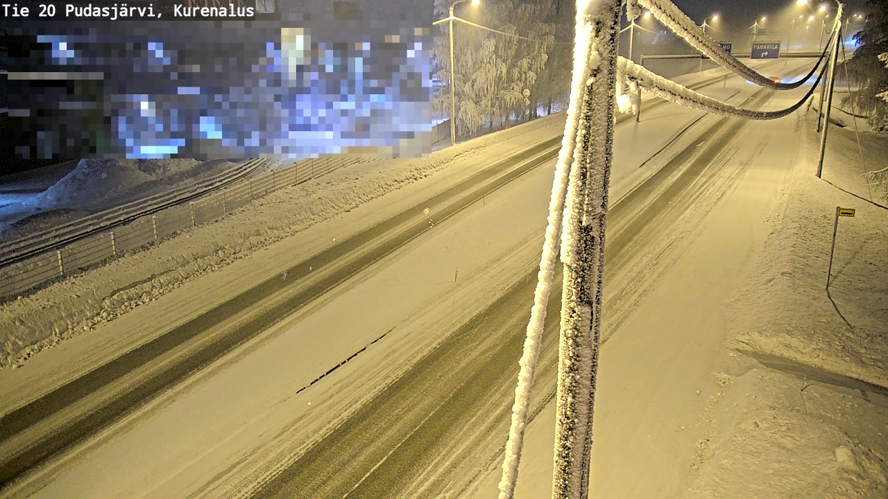 Kelikamerat Kuva Tie 20 Pudasjärvi, Kurenalus, Pudasjärvi, Pohjois-Pohjanmaa