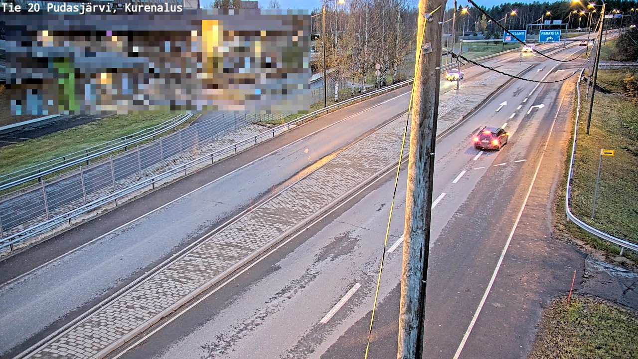 Kelikamerat Kuva Tie 20 Pudasjärvi, Kurenalus, Pudasjärvi, Pohjois-Pohjanmaa