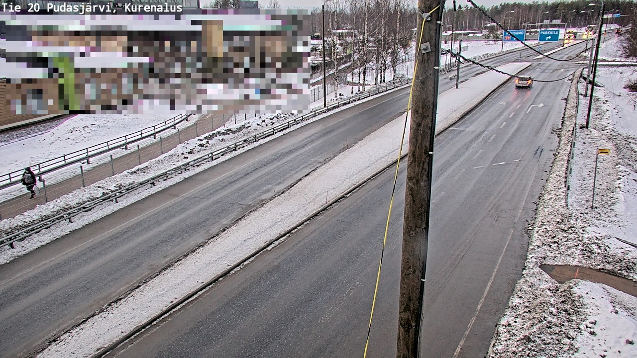 Kelikamerat Kuva Tie 20 Pudasjärvi, Kurenalus, Pudasjärvi, Pohjois-Pohjanmaa
