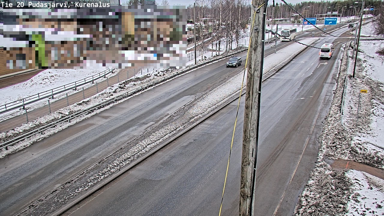 Weather Camera Image Road 20 Pudasjärvi, Kurenalus, Pudasjärvi, Pohjois-Pohjanmaa