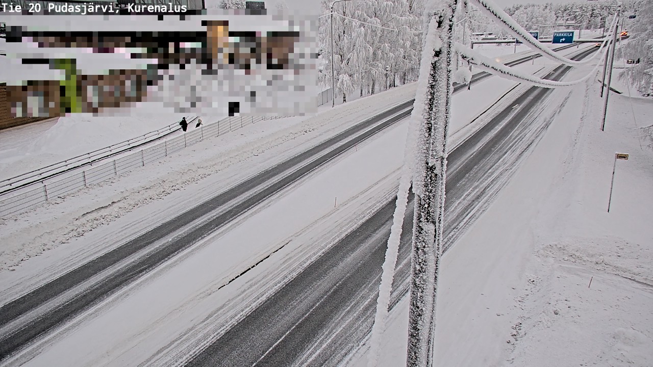 Kelikamerat Kuva Tie 20 Pudasjärvi, Kurenalus, Pudasjärvi, Pohjois-Pohjanmaa
