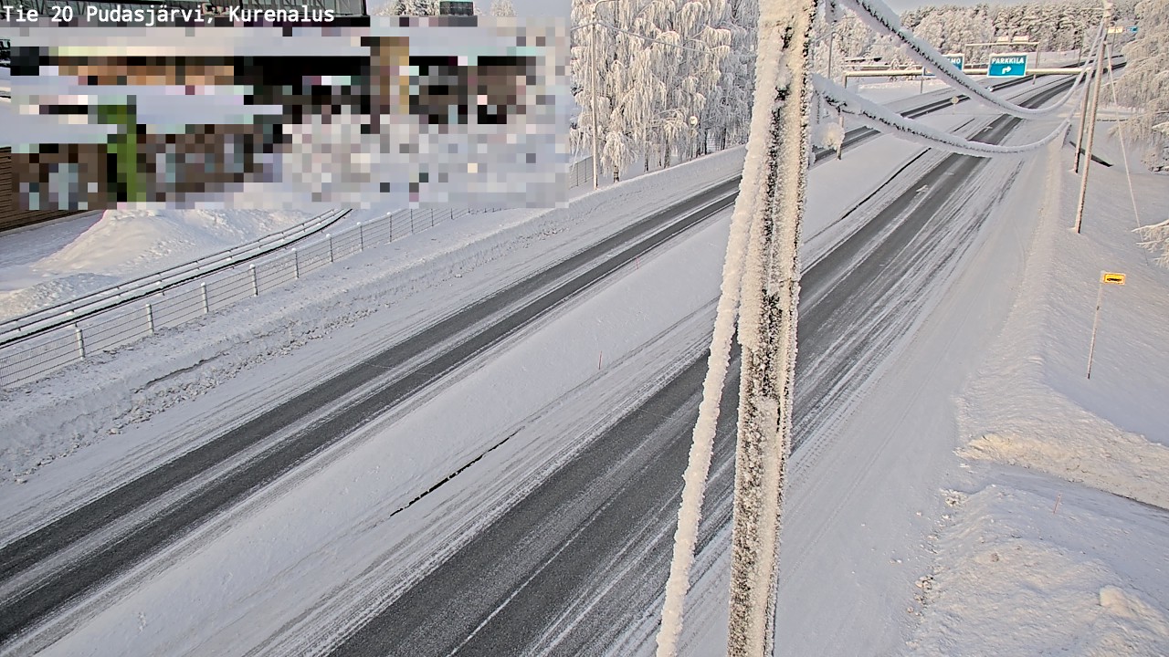 Kelikamerat Kuva Tie 20 Pudasjärvi, Kurenalus, Pudasjärvi, Pohjois-Pohjanmaa