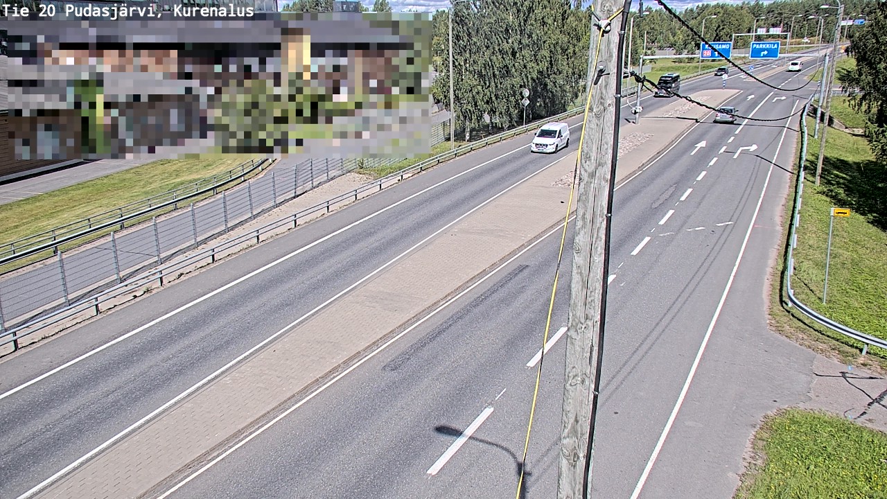 Weather Camera Image Väg 20Pudasjärvi, Kurenalus, Pudasjärvi, Pohjois-Pohjanmaa