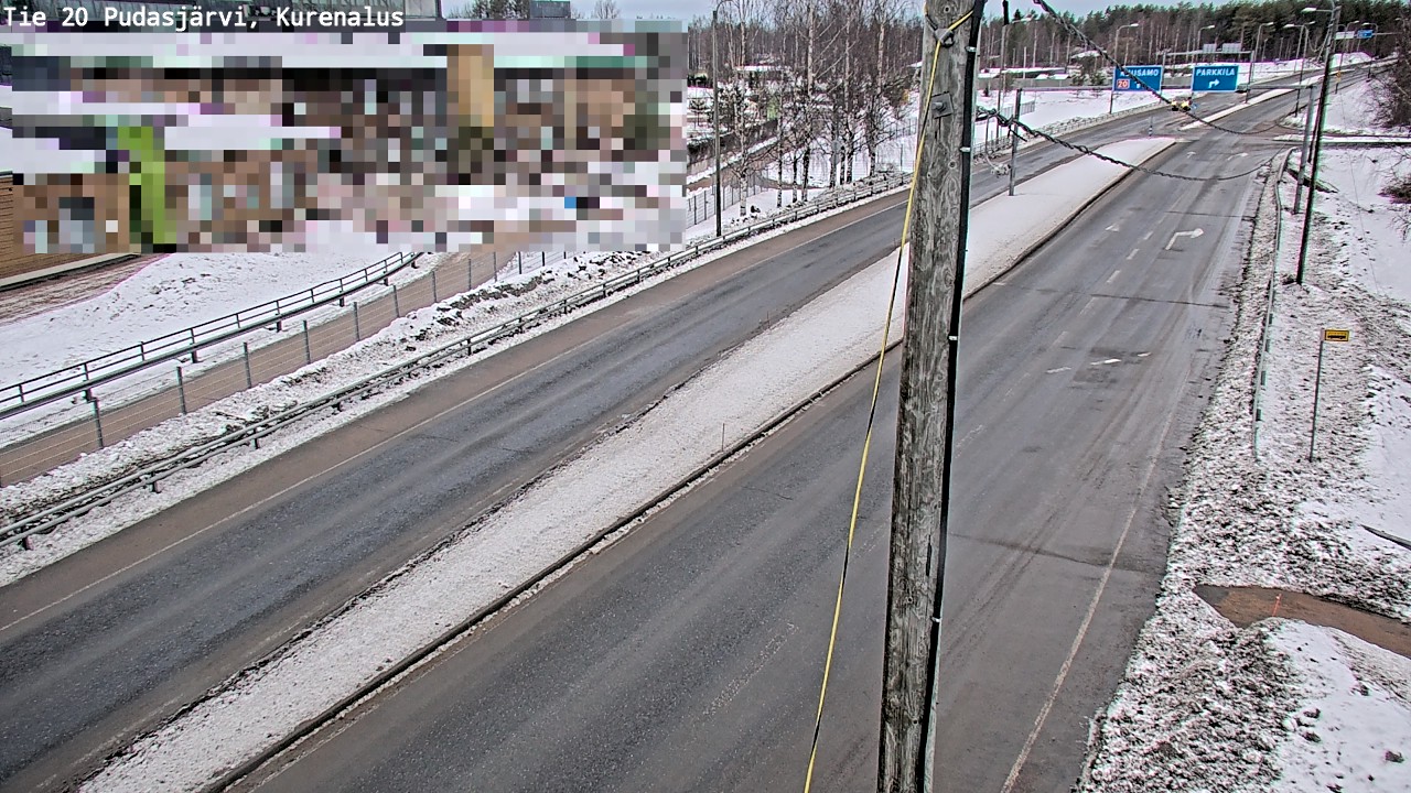 Kelikamerat Kuva Tie 20 Pudasjärvi, Kurenalus, Pudasjärvi, Pohjois-Pohjanmaa