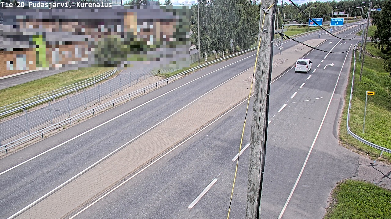 Weather Camera Image Väg 20Pudasjärvi, Kurenalus, Pudasjärvi, Pohjois-Pohjanmaa