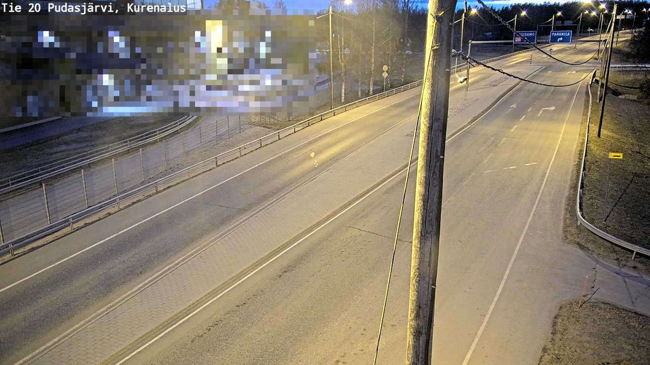 Kelikamerat Kuva Tie 20 Pudasjärvi, Kurenalus, Pudasjärvi, Pohjois-Pohjanmaa