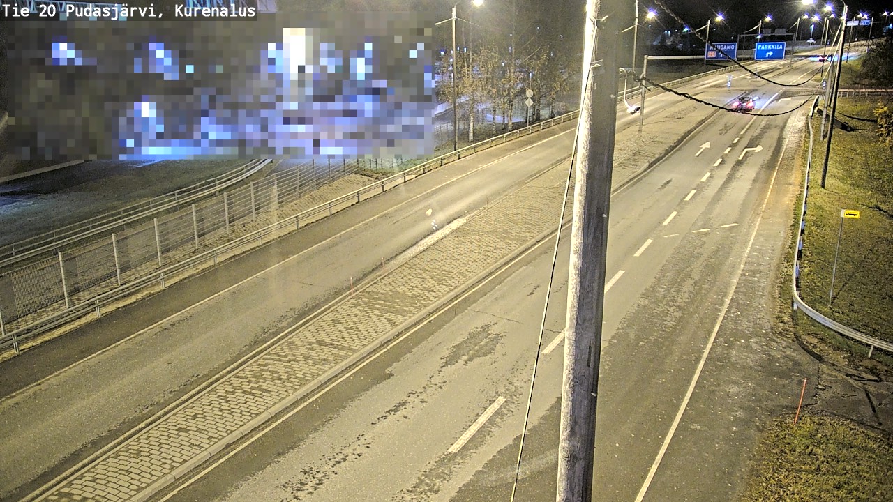 Kelikamerat Kuva Tie 20 Pudasjärvi, Kurenalus, Pudasjärvi, Pohjois-Pohjanmaa