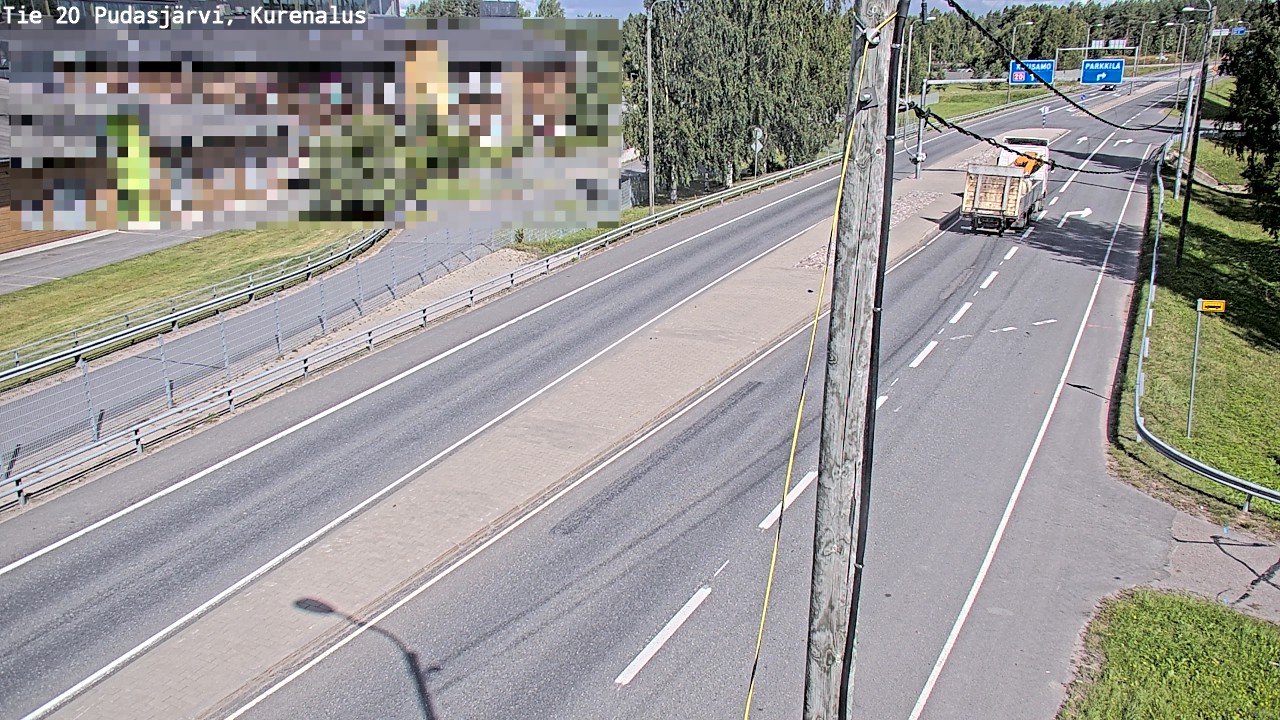 Weather Camera Image Väg 20Pudasjärvi, Kurenalus, Pudasjärvi, Pohjois-Pohjanmaa
