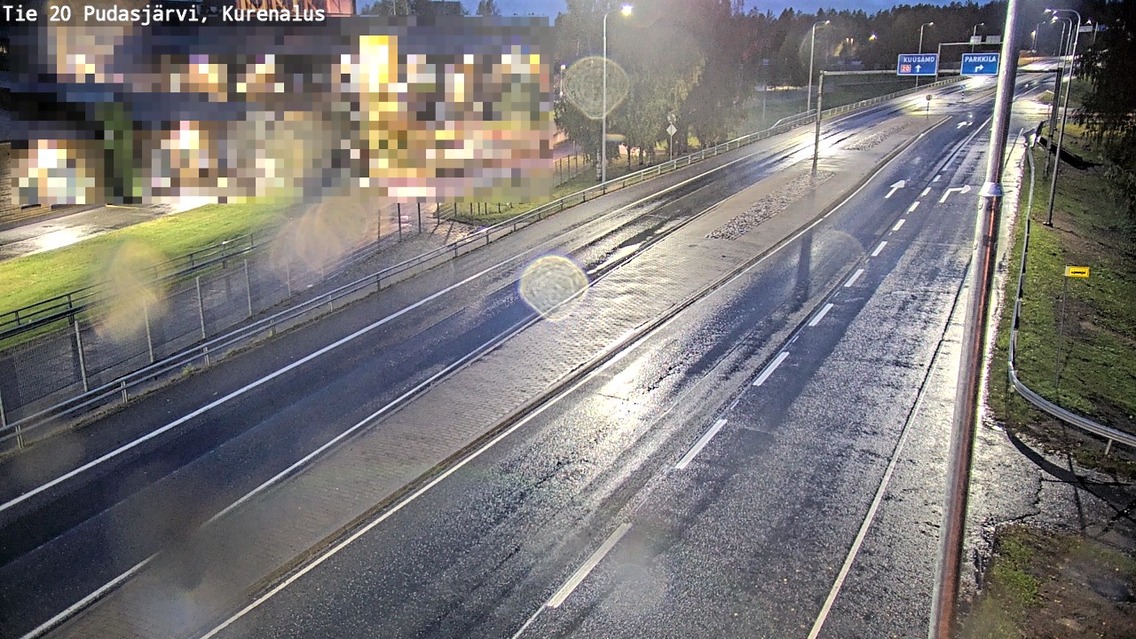 Weather Camera Image Väg 20Pudasjärvi, Kurenalus, Pudasjärvi, Pohjois-Pohjanmaa