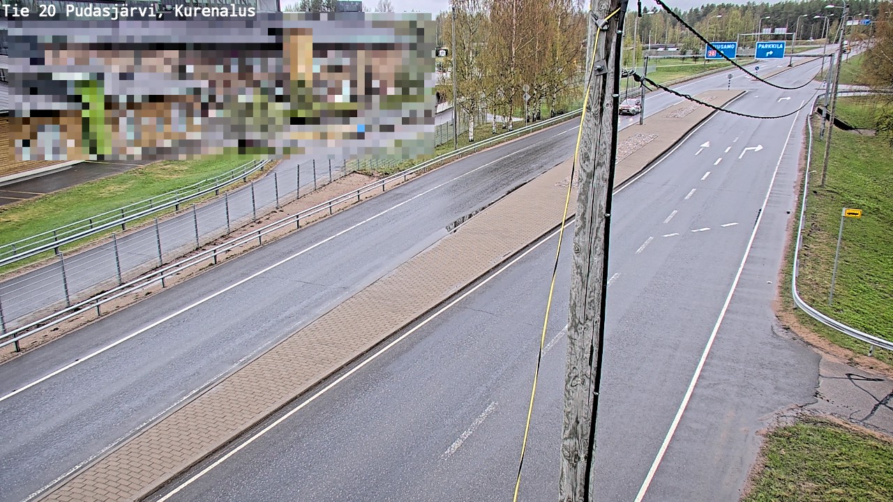 Weather Camera Image Väg 20Pudasjärvi, Kurenalus, Pudasjärvi, Pohjois-Pohjanmaa