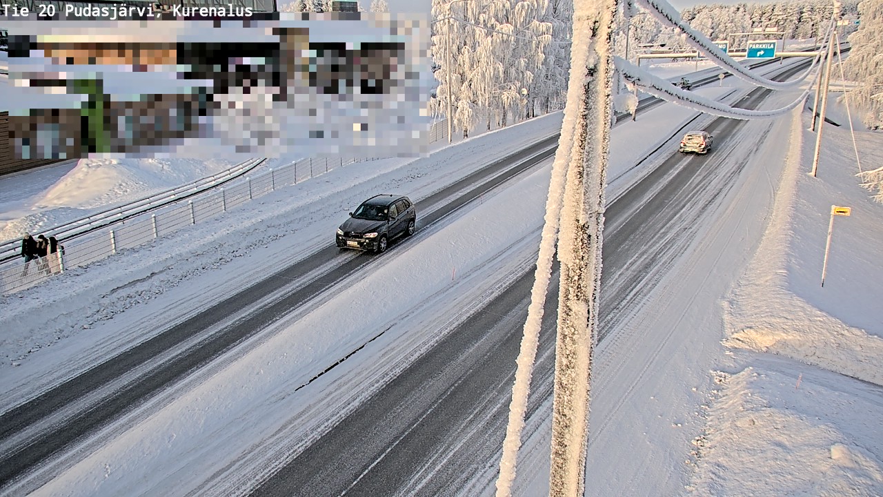 Kelikamerat Kuva Tie 20 Pudasjärvi, Kurenalus, Pudasjärvi, Pohjois-Pohjanmaa