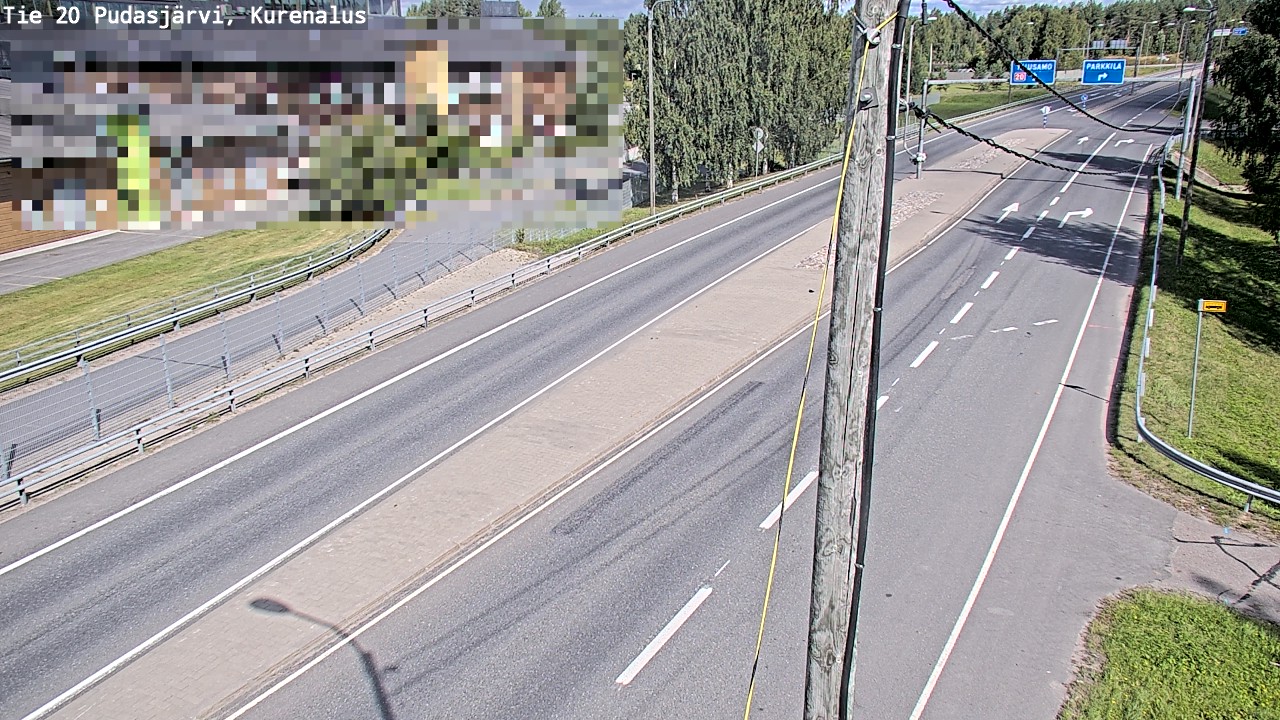 Weather Camera Image Väg 20Pudasjärvi, Kurenalus, Pudasjärvi, Pohjois-Pohjanmaa