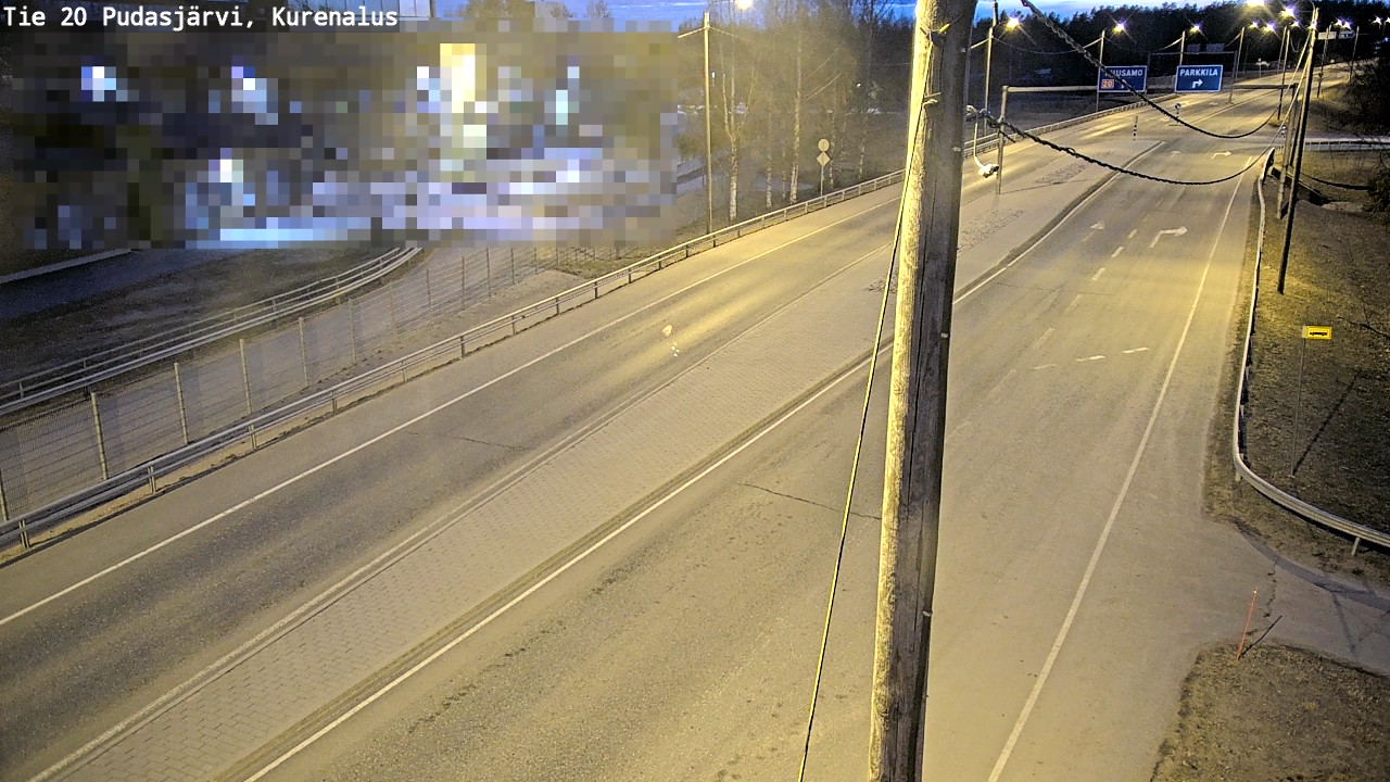 Kelikamerat Kuva Tie 20 Pudasjärvi, Kurenalus, Pudasjärvi, Pohjois-Pohjanmaa